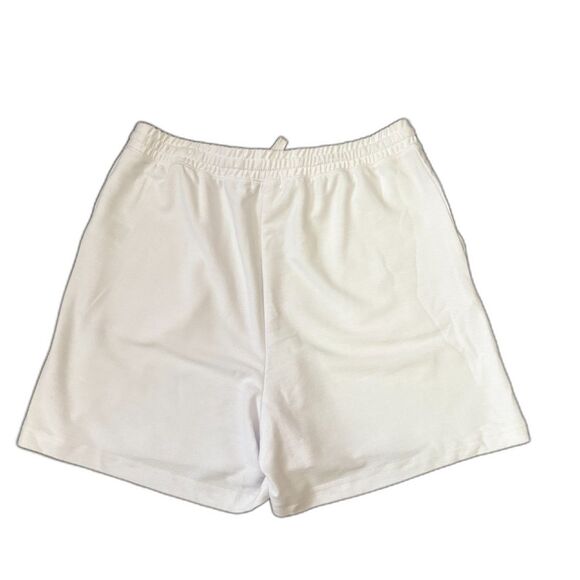Kinesis White Lounge Shorts Drawstring Waist Soft Knit Athleisure Size Small - Picture 2 of 4